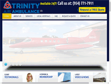 Tablet Screenshot of flytrinity.com